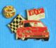 1 PIN'S //  ** RALLYE RENAULT CLIO 16.S / RIV 94 / ELF ** . (Arthur Cross Zürich N°2270) - Renault