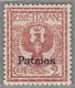 ITALIA 1912  COLONIE E POSSEDIMENTI EGEO PATMO 1912 SASSONE S.63  MNH  CV € 500 OTTIMA CENTRATURA - Aegean (Patmo)