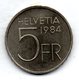 SWITZERLAND, 5 Francs, Copper-Nickel, Year 1984, KM #63, PROOF - Altri & Non Classificati