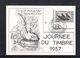 " JDT 1957 : FELOUQUE DU XVIIIe SIECLE " Sur Carte Maximum De 1957 De France N° YT 1093. Voir Les 2 Scans. Parfait état - 1950-1959
