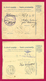 Deux Récépissés De Colis Postaux - Hongrie - Première Guerre Mondiale - Années 1915 Et 1918 - Pacchi Postali