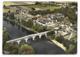 CPSM COLORISEE DANGE, VUE AERIENNE SUR LE NOUVEAU PONT SUR LA VIENNE, 86 - Dange Saint Romain