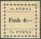 Finland 1920 Pernå Shipping Co. 4 Fmk ** Local Parcel Freight Stamp Ship Mail Private Post Schiffspost Paketmarke Colis - Schiffe
