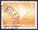 SINGAPORE 1955 QEII 2c Yellow-Orange SG39 FU - Singapore (1959-...)