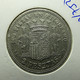 Spain 2 Pesetas 1870 *73 Silver - Eerste Muntslagen