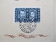 Liechtenstein 1943 Nr. 211 - 213 Hochzeit Franz Josef II Und Gräfin Gina Von Wilczek Sonderblatt / Sonderstempel FDC ?? - Covers & Documents