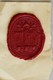 Grand Cachet Cire Religion Inscription En Latin Congregationis Angliae Ordinis Sancti Benedicti Sigillum Blason Sceau - Timbri