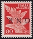 Rep. Sociale Varietà - 248 ** 1944 - Pegaso 80 C. Arancio Soprastampa G.N.R Capovolta N. 120a. Cert. E. Diena - Posta Aerea