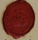 Cachet Cire Militaria Général Commandant 1ère Brigade De Hussards Blason Sceau - Seals