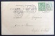Carte Postale Tarif à 10c Mixte Sage/Blanc 1901 N° 102 & 111 Paris Pour Enghein Amusant !! - 1898-1900 Sage (Tipo III)