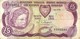 CYPRUS 5 LIRA -POUNDS PURPLE WOMAN HEAD FRONT BUILDING CASTLE DATED 01-06-1979 P47 F+ READ DESCRIPTION !! - Chipre