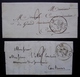 Saint-Lô (Manche) Lot De 2 Lettres De 1839 Et 1840, Voir Cachets ! - 1801-1848: Precursors XIX