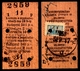 Railway Train Travel Insurance REVENUE Tax Stamp On MÁV TICKET Vignette Label - 1 Ft 1958 Hungary Déli PU - Revenue Stamps