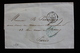 1850 LAC PARIS INTRA-MUROS CAD TYPE 15 DU 25/04/1850 CACHET BLEU PORT DÛ15C  LEVEE ET DISTRI... - 1849-1876: Klassik