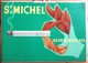 St. Michel (Cigarettes) - Metal Showcard On Rigid Cardboard To Hang - 340 X 240 Mm - Objets Publicitaires