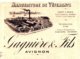 GAGNIERE   Manufacture De Vetements  AVIGNON  Illustration Usine 1909 - Bills Of Exchange