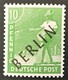 1948 Abart IX ( Unterer Bogen Des ,,B" Ausgebrochen )  Kontrollratsausgabe Mit Auffdruck BERLIN Mi.4 IX**) - Ongebruikt