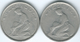 Belgium - Albert I - 2 Francs - 1923 - French (KM91.1) & Dutch (KM92) - 2 Francos