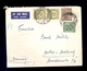 INDIA - Airmail Cover Sent By Airmail From Calcutta To Germany 193?. Nice Three Colored Franking. - Poste Aérienne