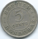 British Honduras - George V - 1912 - 5 Cents - KM16 - Only 20,000 Minted - Kolonies