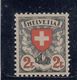 Suisse - Année 1933/34 - Type écusson - N°YT 211a** - Papier Gaufré (grillé) - Nuevos