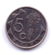 NAMIBIA 2009: 5 Cents, KM 1 - Namibia