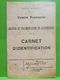 Carnet D'identification. Comité Secours IZEL 1918 - Other & Unclassified