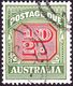 AUSTRALIA 1956 QEII ½d Carmine & Green SGD119 Used - Postage Due