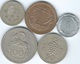 Cyprus - 1st Republic Issues - 1 (1963) 5 (1974) 25 (1963) 50 (1976) & 100 Mils (1963) (KMs38-42) - Cyprus
