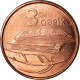 Monnaie, Azerbaïdjan, 3 Qapik, Undated (2006), SPL, Copper Plated Steel, KM:40 - Aserbaidschan