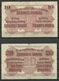 Germany WWI 1918 = 10 Rubel Posen & 20 Mark Kowno Bank Notes 1918 - 1° Guerra Mondiale