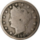 Monnaie, États-Unis, Liberty Nickel, 5 Cents, 1906, U.S. Mint, Philadelphie - 1883-1913: Liberty (Liberté)