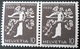 Schweiz Suisse 1939: Zu 233yR.01 (mit Nummer P1555) + 237yR = Paar Z26e Michel 349yR + 353y = W15 ** MNH (Zu CHF 22.00) - Francobolli In Bobina