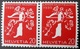 Schweiz Suisse 1939: Zu 238yR.01 (mit Nummer N3525) + 230yR = Paar Z27f Michel 354yR + 346y = W23 ** MNH (Zu CHF 39.00) - Coil Stamps