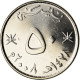 Monnaie, Oman, Qabus Bin Sa'id, 50 Baisa, 2008, British Royal Mint, SPL, Nickel - Oman