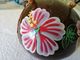 Delcampe - Handbag/Purse  Ball  Vietnam Real Coconut Shell Painted Hibiscus Flower - Other & Unclassified