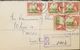 Lesotho 1967 Registered Letter Franked With 5 2.5c Basutoland Overprinted Stamps - Lesotho (1966-...)