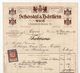 1912. AUSTRIA,VIENNA,SCHOSFAL & GARTFEIN INVOICE TO PRINCE MIRKO OF MONTENEGRO,CETINJE,2 HELLER REVENUE,ROYAL SUPPLIER - Lettres & Documents