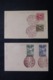 JAPON - Série Colombes De La Paix Sur 2 Cartes Postale , Oblitérations Plaisantes - L 62745 - Brieven En Documenten