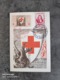 FRANCE 1947 YT 779 CARTE MAXIMUM EXPOSITION ART ET PHILATELIE VIGNETTE CROIX ROUGE JOURNEE TIMBRE LE TELLIER EXC - ....-1949