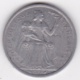 Nouvelle-Calédonie . 2 Francs 1977. Aluminium. - Nieuw-Caledonië
