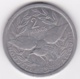 Nouvelle-Calédonie . 2 Francs 1977. Aluminium. - Nouvelle-Calédonie