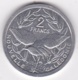 Nouvelle-Calédonie . 2 Francs 1983. Aluminium. - Nouvelle-Calédonie