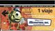 Delcampe - BILLET TICKET  TRANSPORT METRO BUENOS-AIRES ARGENTINE 6 BILLETS MONSTERS INC  DESSIN ANIME WALT-DISNEY - World