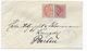 1887 - ESPAGNE - AFFR. COMPOSE RARE Sur ENVELOPPE De BARCELONA => BERLIN (ALLEMAGNE) - Lettres & Documents