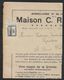 1907 BELGIQUE - PRÉOBLITÉRÉ 1C A ST. DENIS WESTREM - BANDE  - VINS ROUGE DE LA GIRONDE & BOURGOGNE - Rollini 1900-09