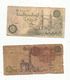 JLR , Billet ,EGYPTE , EGYPT , 2 Scans , LOT DE 2 BILLETS - Egipto