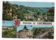 Luxembourg --1973---timbre " Pont" Seul Sur Carte Postale Multivues "Bonjour Du Luxembourg" --blason - Cartas & Documentos