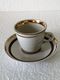 Delcampe - VINTAGE PORCELAIN COFFEE CUPS AND SAUCERS,  MADE IN THE USSR IN 1980 - Tasses