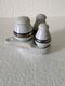 VINTAGE PORCELAIN   SET FOR SALT, PEPPER AND  MUSTARD.  MADE IN THE USSR IN 1980 - Tazze